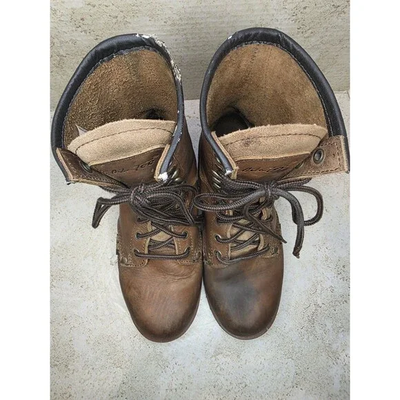 Ad Tec Work Boots Mens Sz 7M Brown Oil Tanned Leather Water Resistant 1427 Shoes - Picture 5 of 15